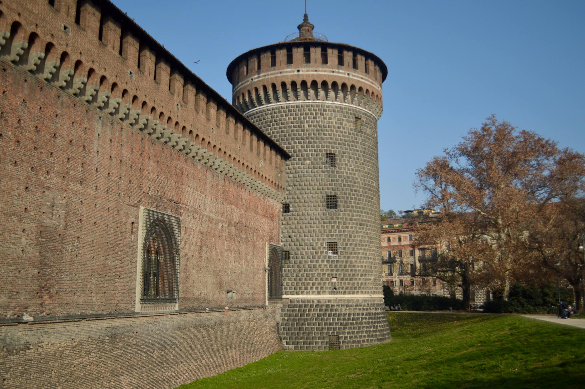 Castello Sforzesco medieval fortress in Milan