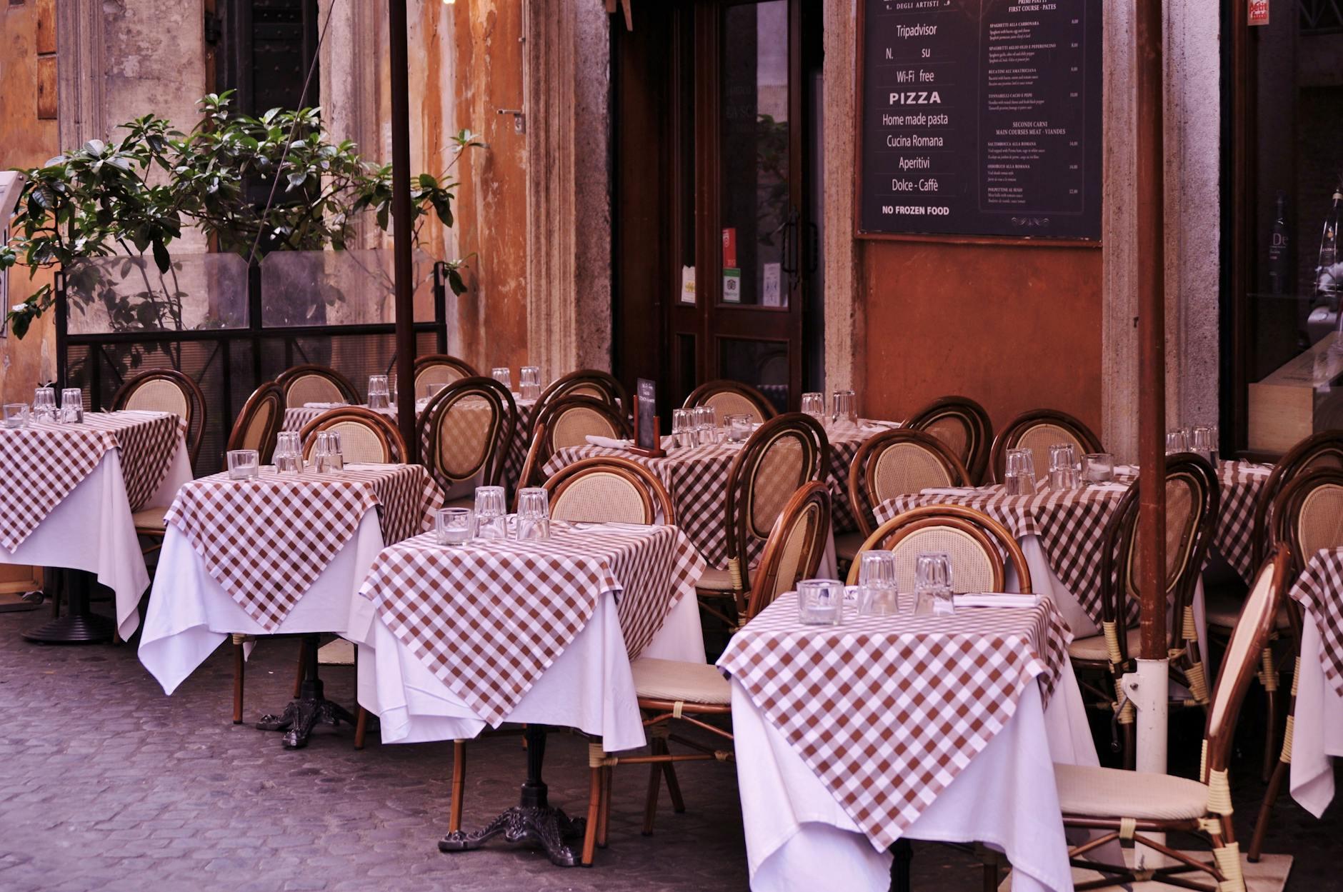 Traditional Italian restaurant dining experience