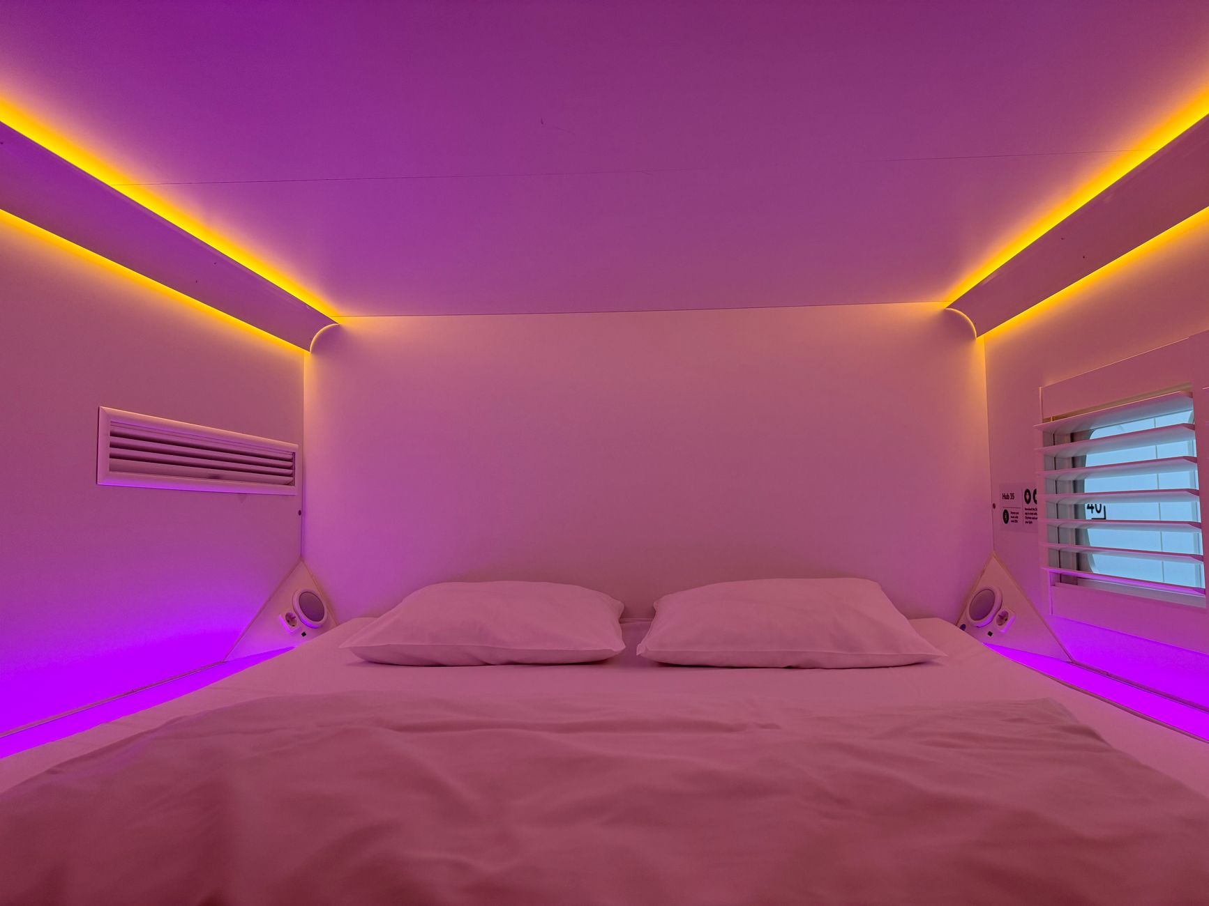 budget hotel room minimalist