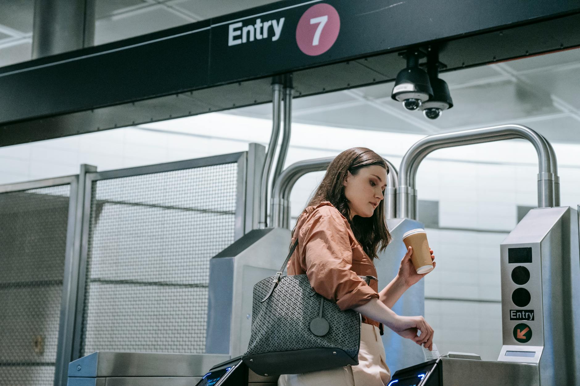 milan metro turnstile contactless reader