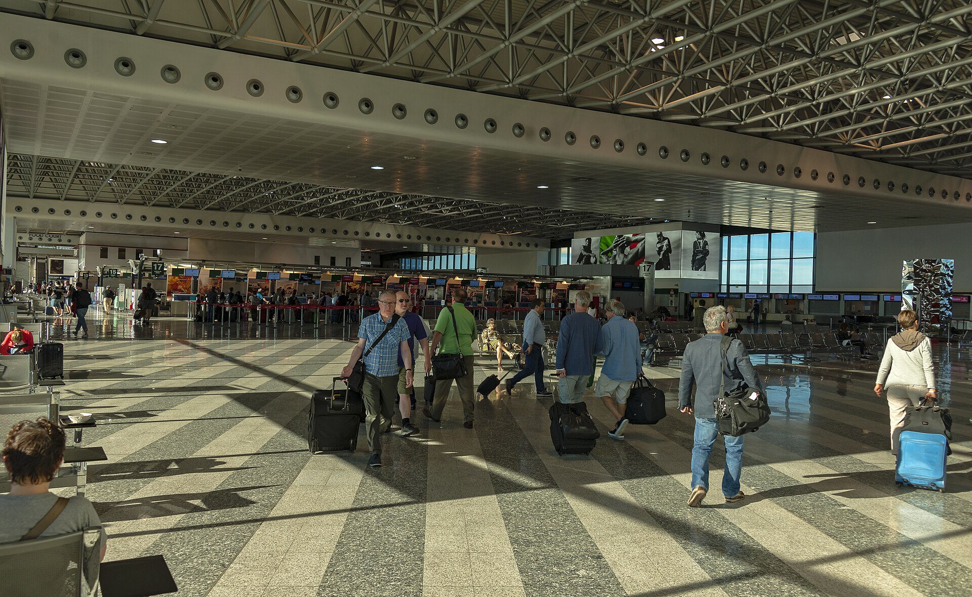 Check-in hall at Milan Malpensa Airport Terminal 1